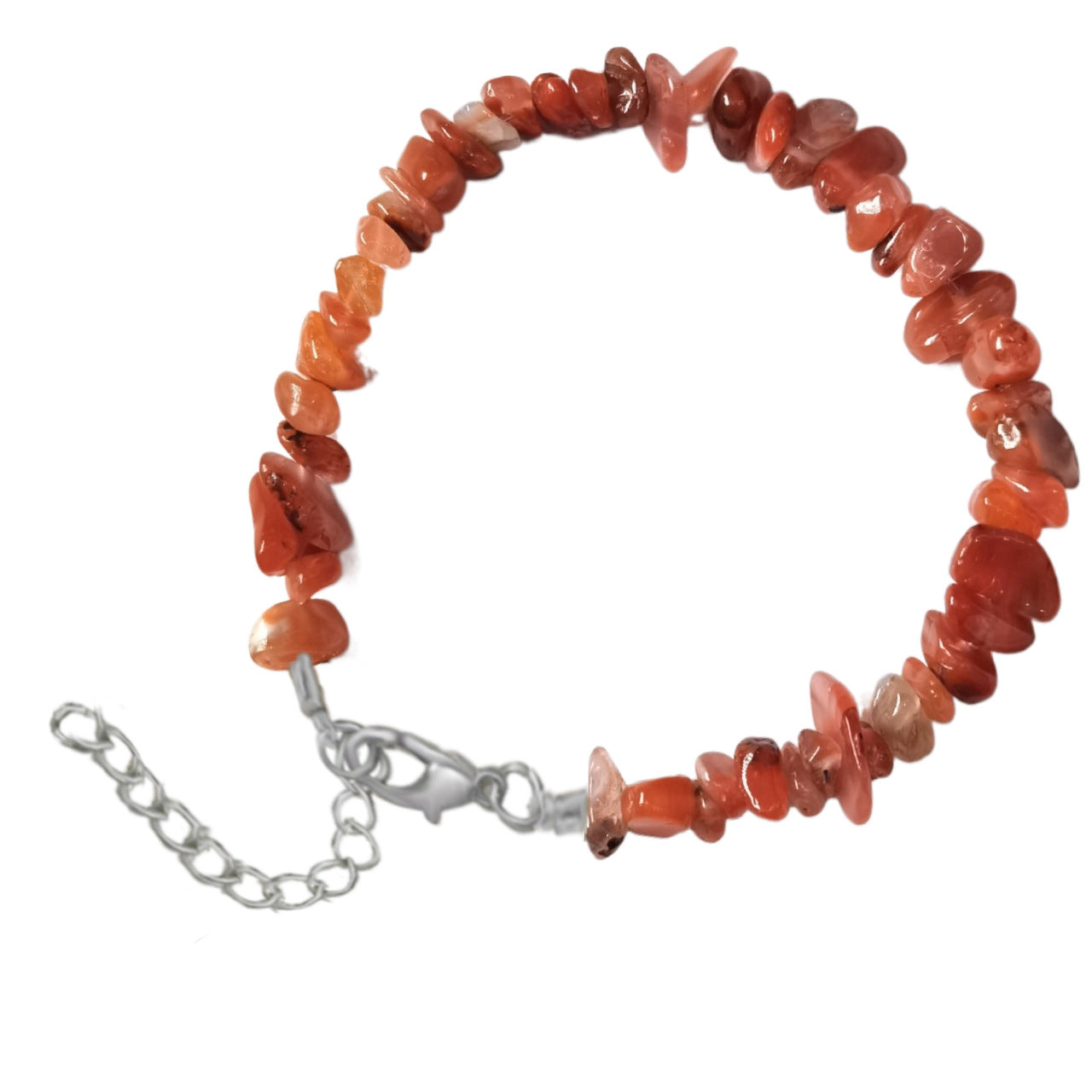 Natural Crystal Agate Gravel Irregular Stone Lobster Bracelet
