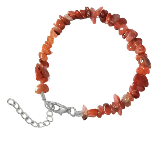 Natural Crystal Agate Gravel Irregular Stone Lobster Bracelet