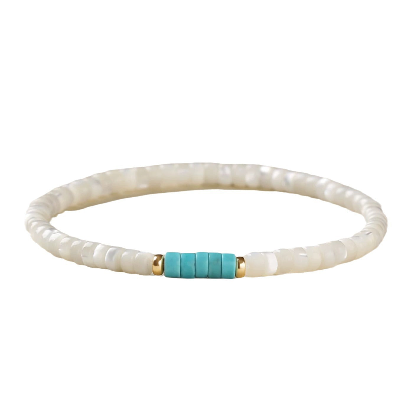 White Shell Magnesite Turquoise High-grade Artistic Bracelet