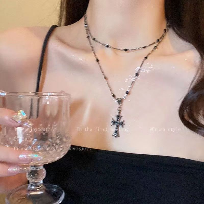 Hot Bow Female Versatile Sense Niche Tassel Temperamental Necklaces