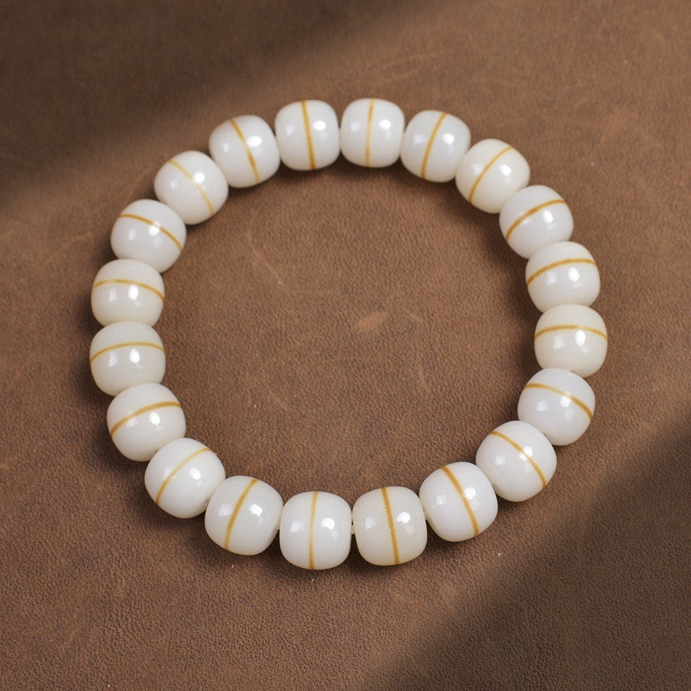 Natural Old Smoke Bodhi Female Version Pliable Temperament Seed Crafts Bracelet