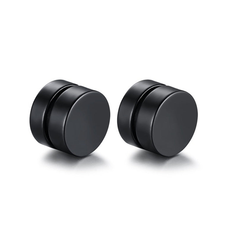 Korean Style Magnet Ear Clips Round Simple Fashion Earrings