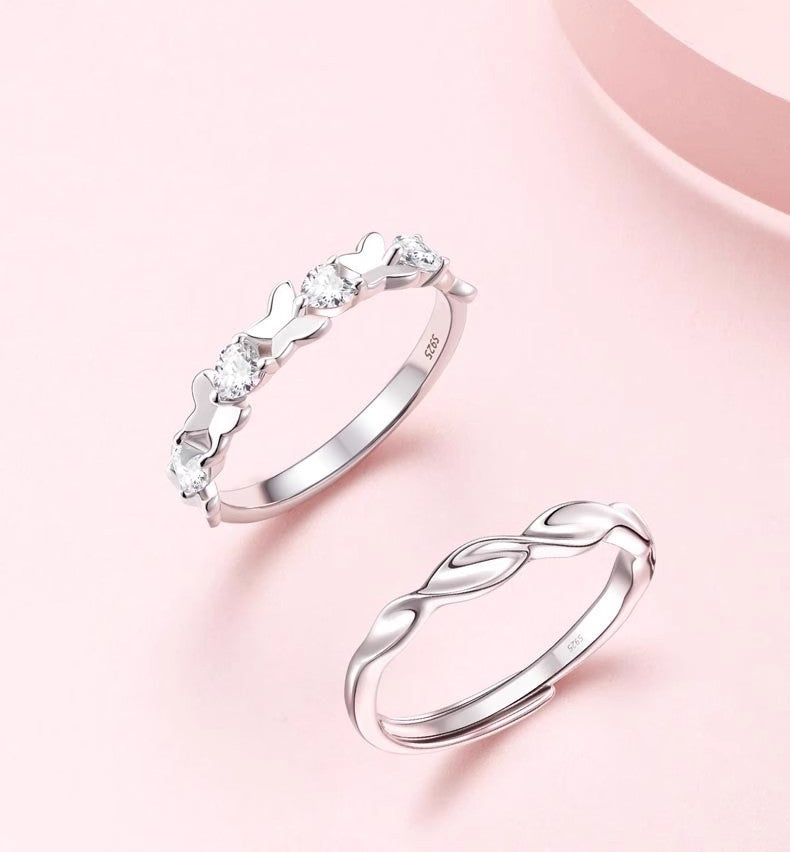 Love Couple Light Luxury High-grade Sweet Rings