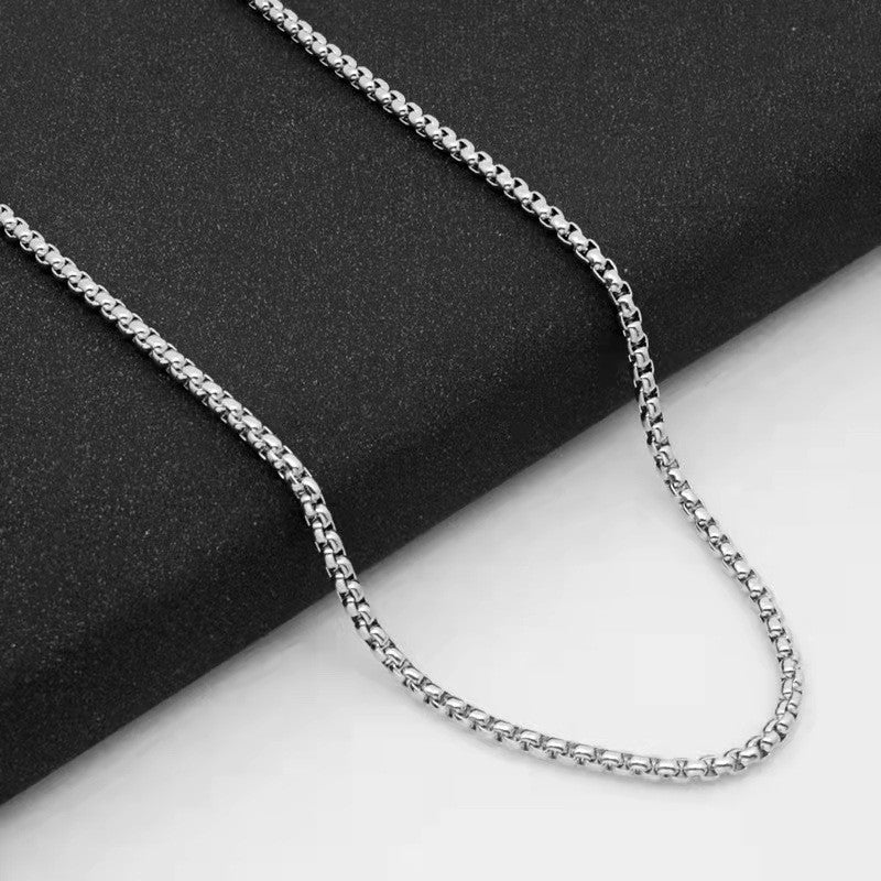Pearl Cross Versatile Hip Hop Trend Long Necklace