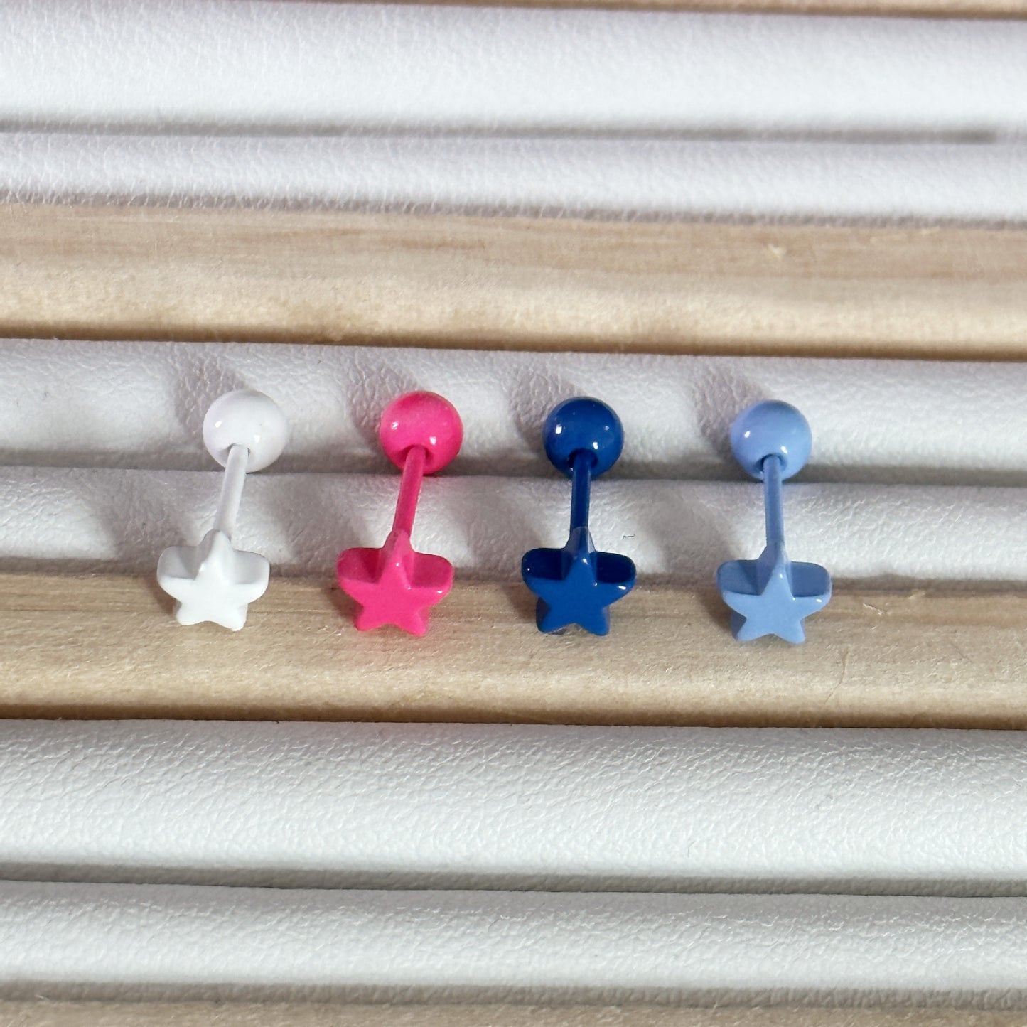 Simple White Versatile Ear Bone Thick Earrings
