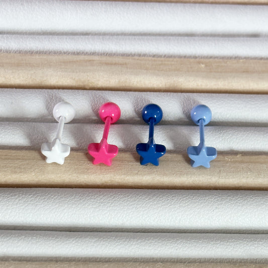 Simple White Versatile Ear Bone Thick Earrings