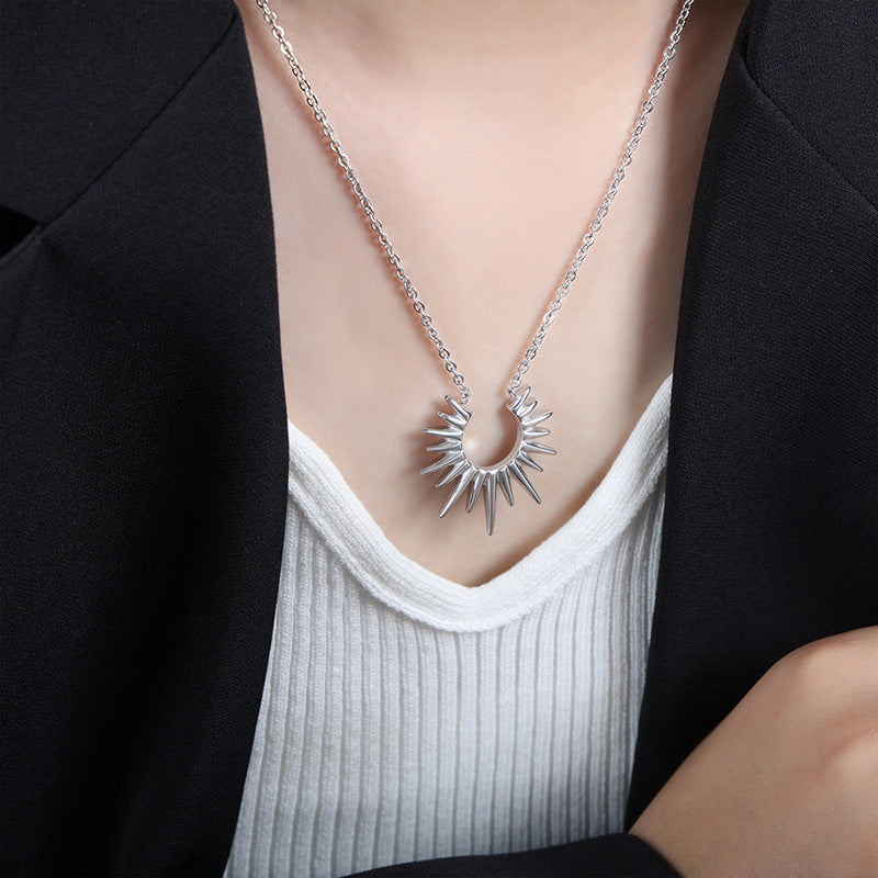 Geometric Light Stylish Simple Versatile Titanium Necklaces