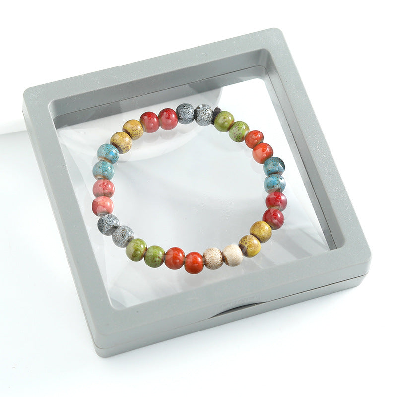Ethnic Style Ceramic Beaded Artistic Ancient Bracelet