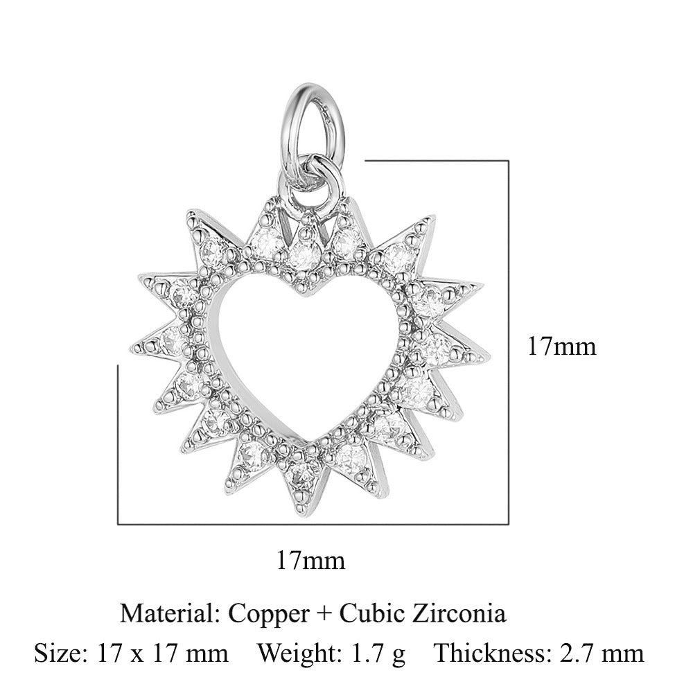 Boy Butterfly Love Copper Zircon Ornament Accessories Pendants