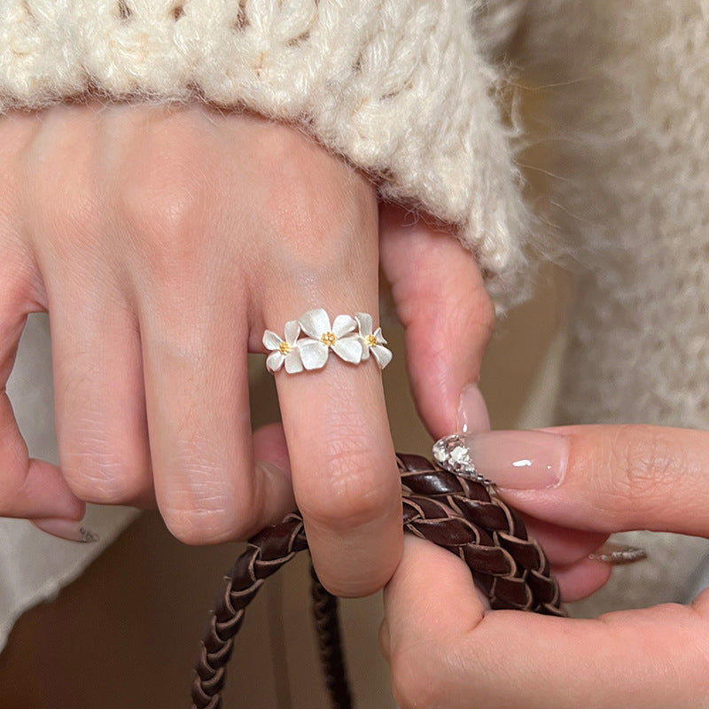 Women's Gardenia Fashionable Simple Elegant Index Finger Light Luxury High Sense Ring