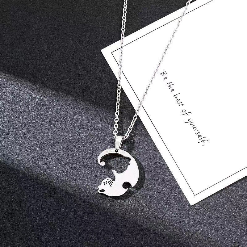 Couple Girlfriends Gifts For Classmates Black White Necklaces