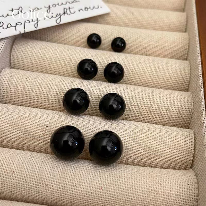 Women's Simple Pearl Small Mosquito Coil Ear Clip High-grade Special Earrings