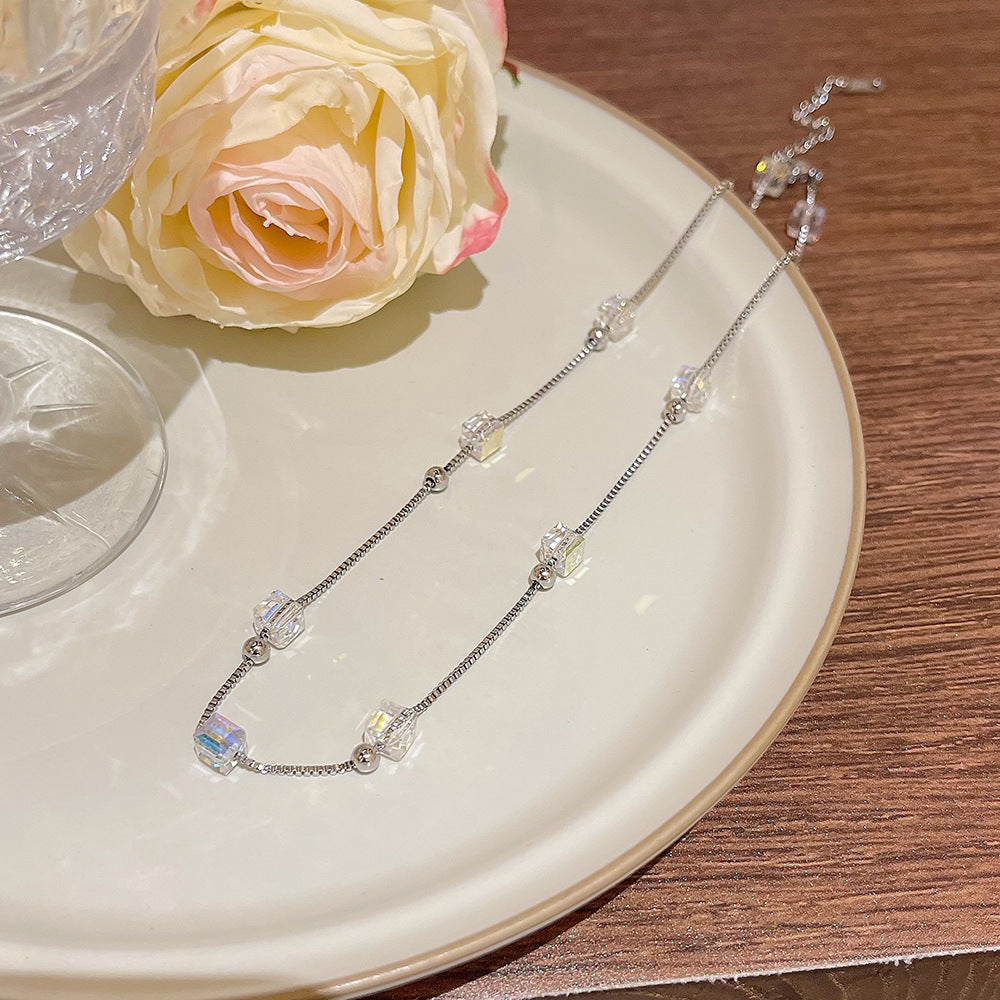 Female Summer Temperament Wild Titanium Steel Clavicle Necklaces