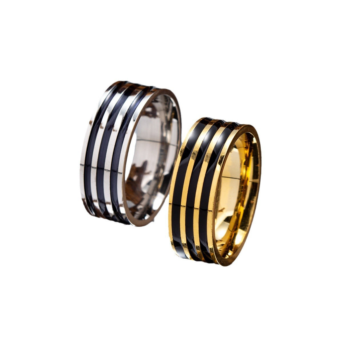 Men's Ornament Stainless Steel Couple Simple Fashion Rings