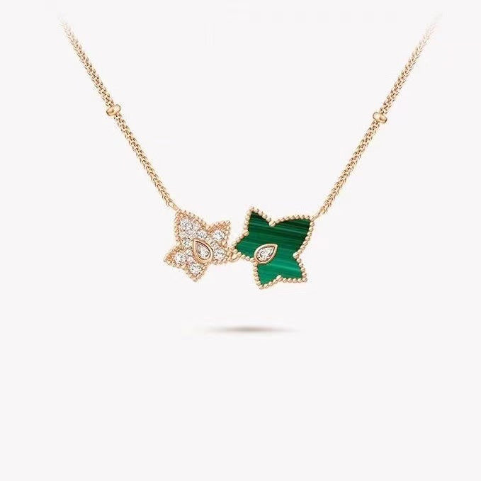 Champagne Double Star Female Tang Wei Necklace