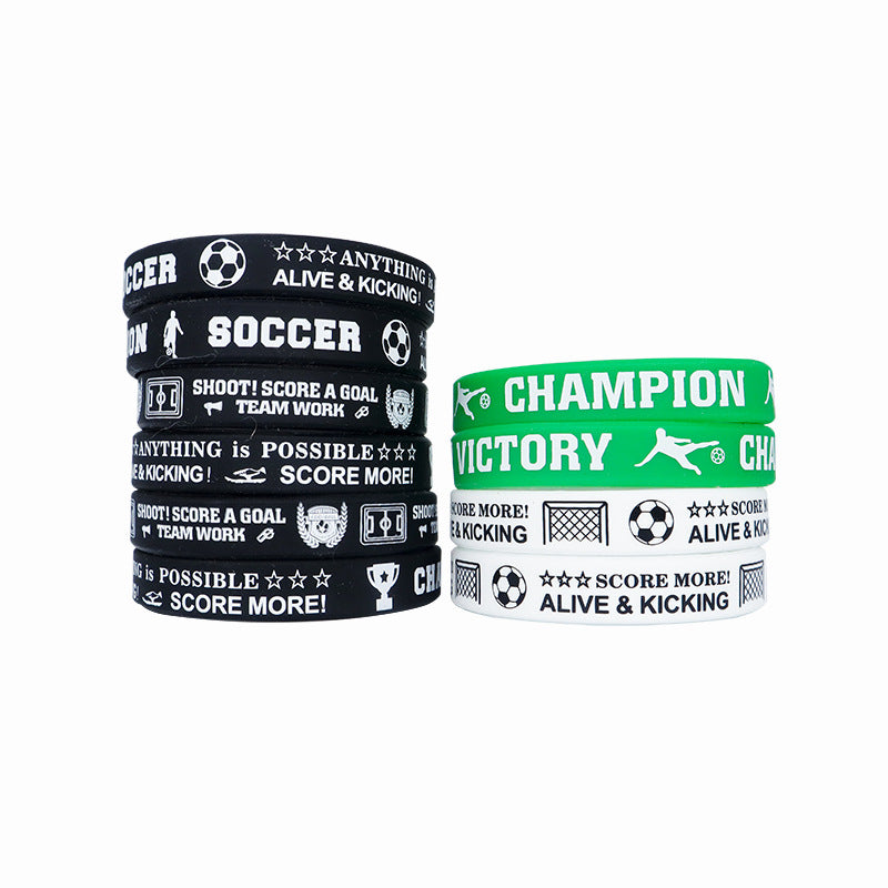 Theme World Cup Entry Gift Silicone Fans Commemorative Sports Rubber Bracelet