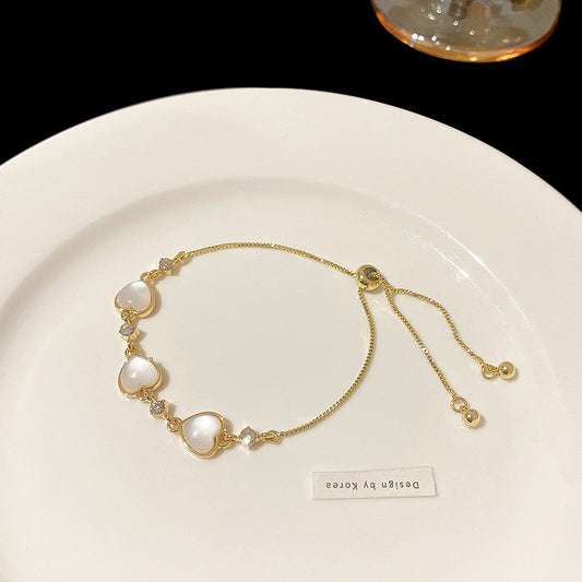 Women's Korean Style Light Luxury Fresh Cat Eye Bracelet