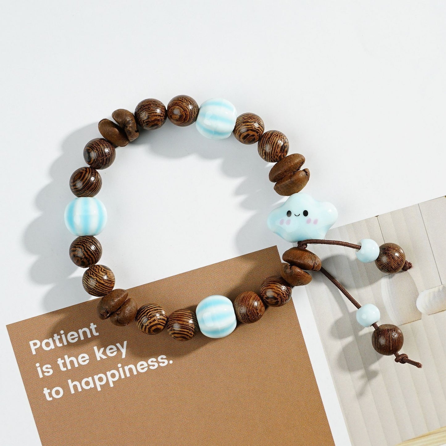 Women's & Men's Real Coffee Bean Refreshing Flavor Beaded Bracelets