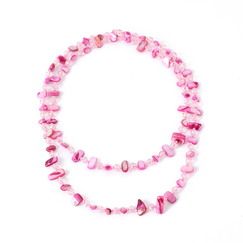 Shell Knotted Bead Light Luxury Minority Vacation Necklaces