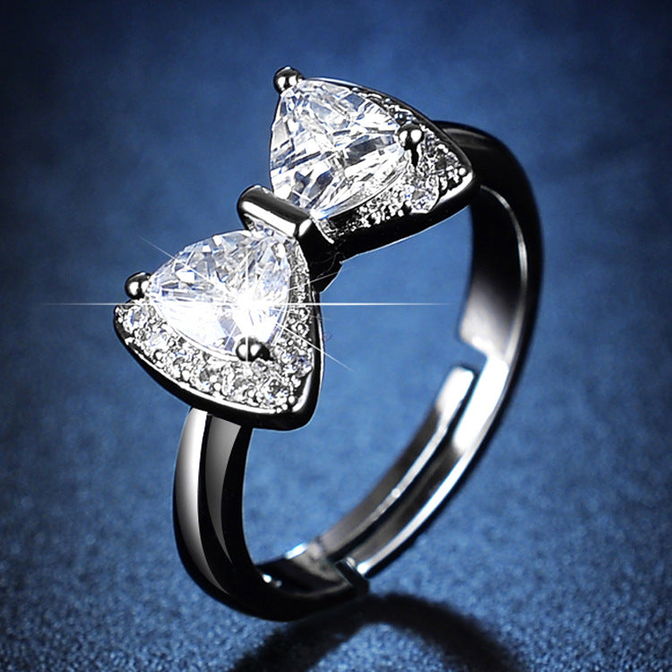 Women's Moissanite More Than Karat Imitation Diamond Rings