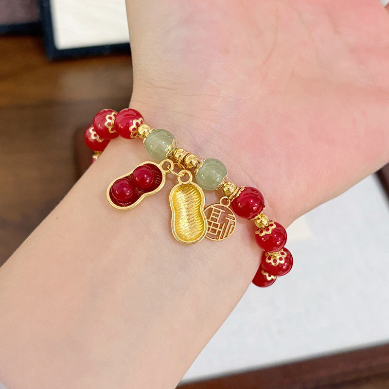 Women's Peanut Good-looking Girlfriends Ancient Style Niche Bracelet