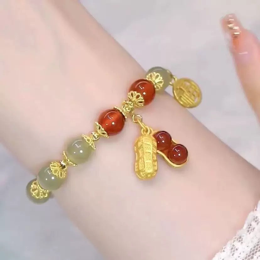 Day To Give Mom Chinese Good-looking Exquisite National Style White Bracelet