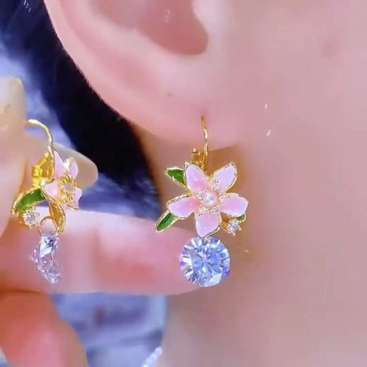Flower Ear Clips Fashion Spring High Stud Earrings