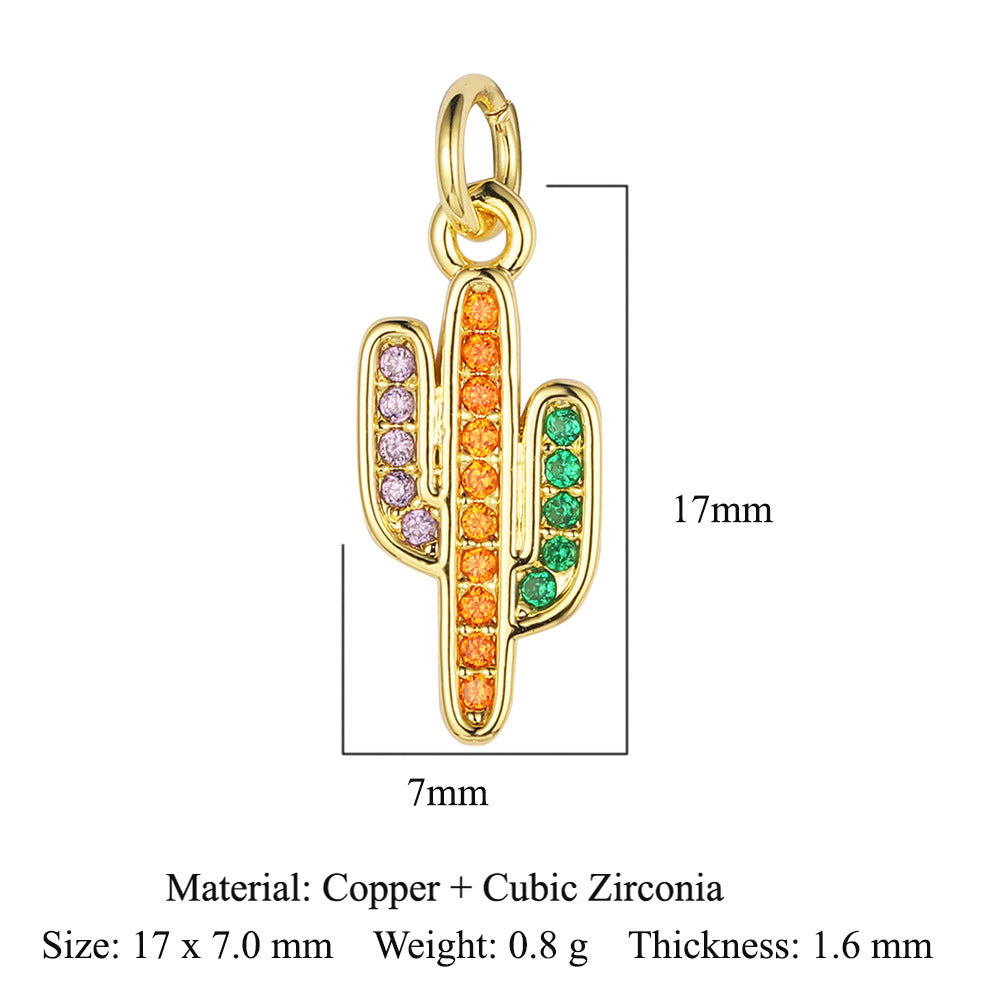 Cross Virgin Copper Zircon Boy Ornament Accessories Pendants