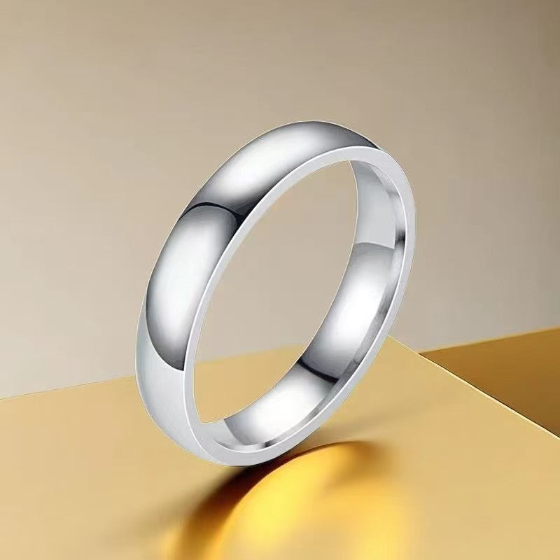 Women's French Style Niche Advanced Simple Glossy Ring