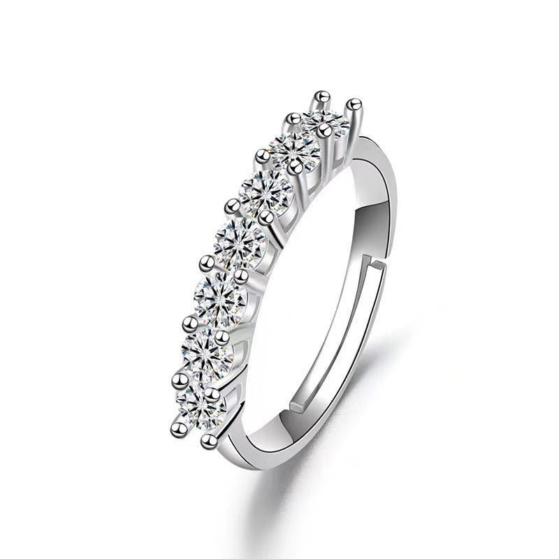 Moissanite Female Affordable Luxury Fashion Niche Rings