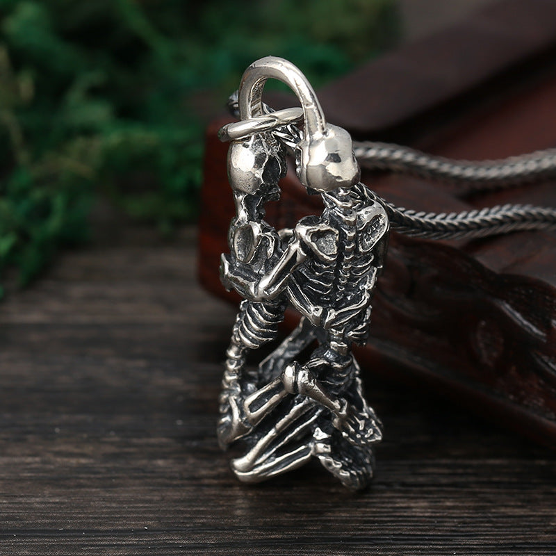 Punk Star Bone Saturn Halo Hipster With Personality Fashion Skull Pendants