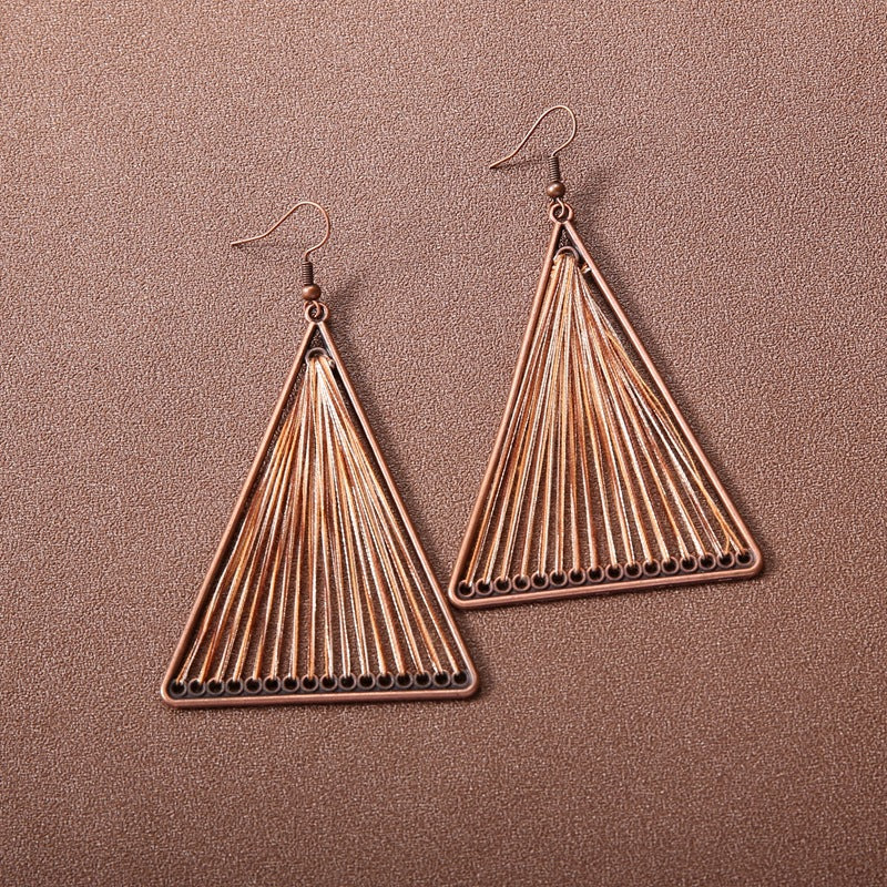 Profile Large Female Retro Style Temperament Earrings