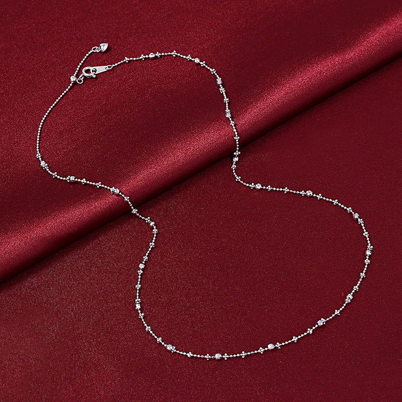 Gold-plated Italian Fairy Simple Starry Sky Carven Necklace