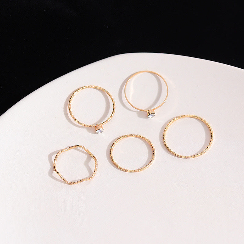 Women's Simple Personality Pcs Set Thin Knuckle Rings