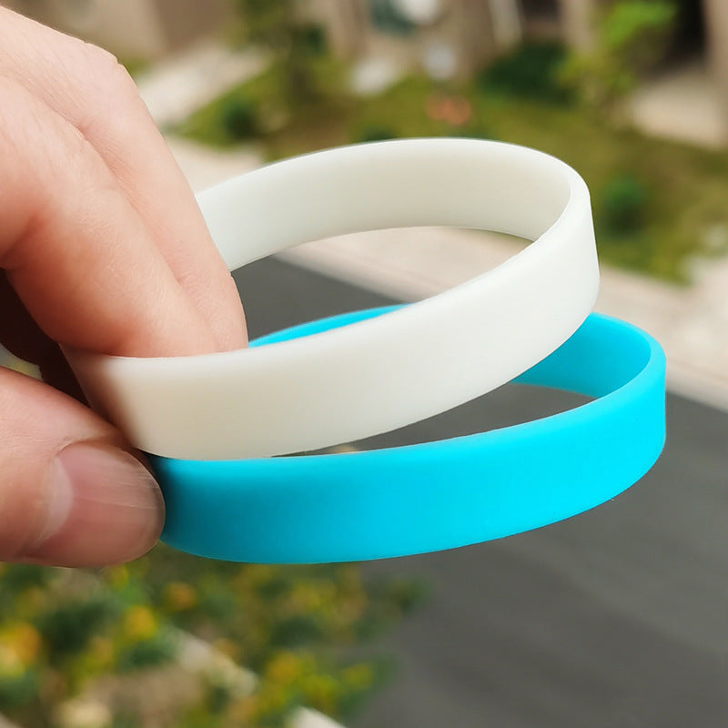 Strap Solid Color No Printing Words Gasket Activity Bracelets