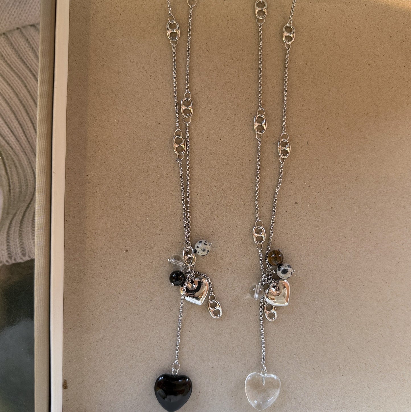 Women's Hole Chain Heart Shaped Love Long Temperamental Necklace