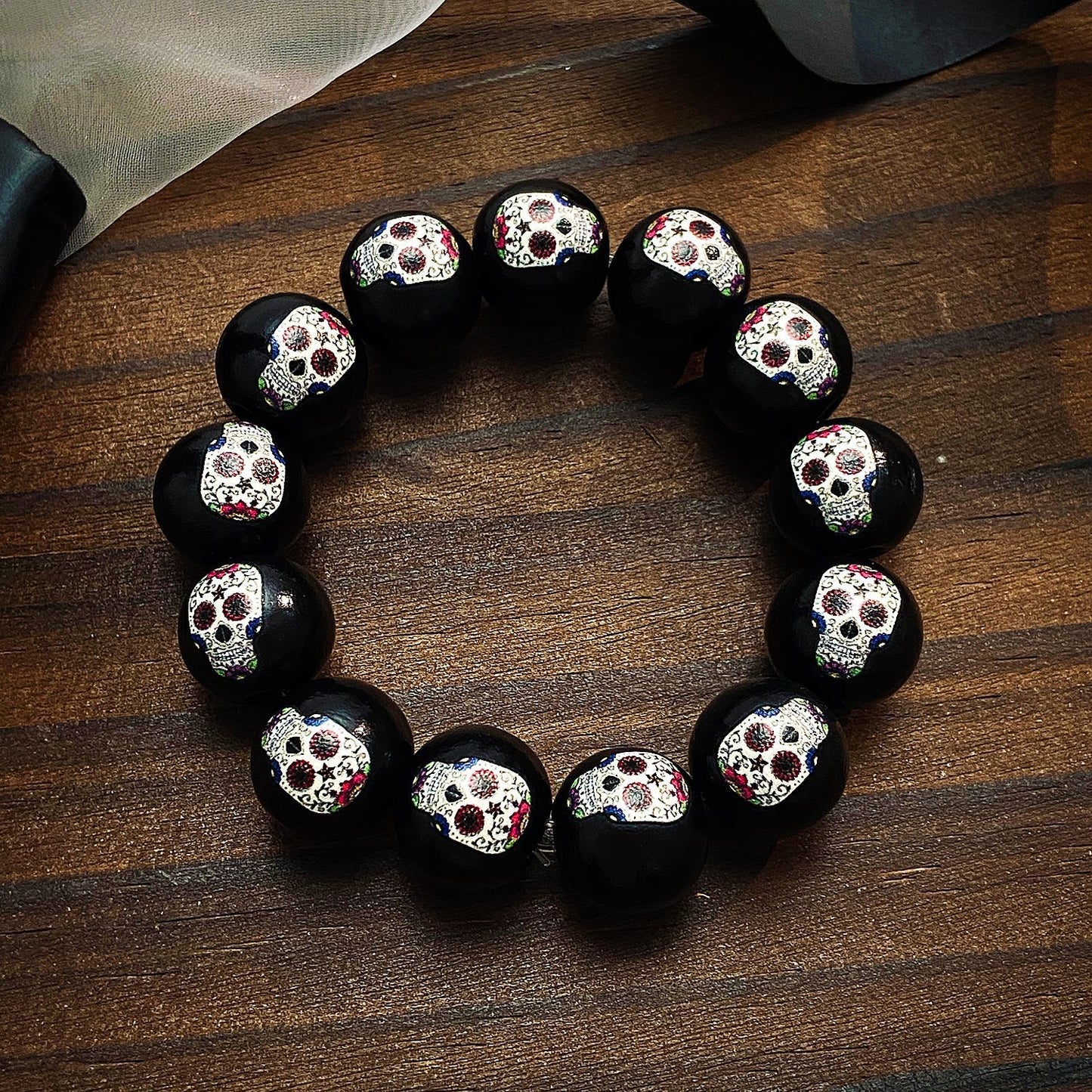 Women's & Men's Skull Spider Web Creativity Horror Halloween Bracelet
