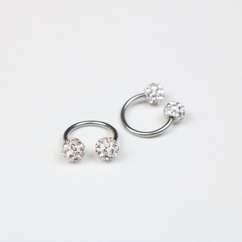 Super Flash Ear Bone High-grade Double-headed Rings