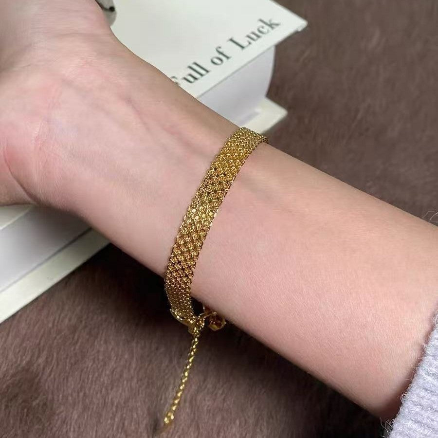 Gold Sier Strap Female Retro Affordable Bracelets