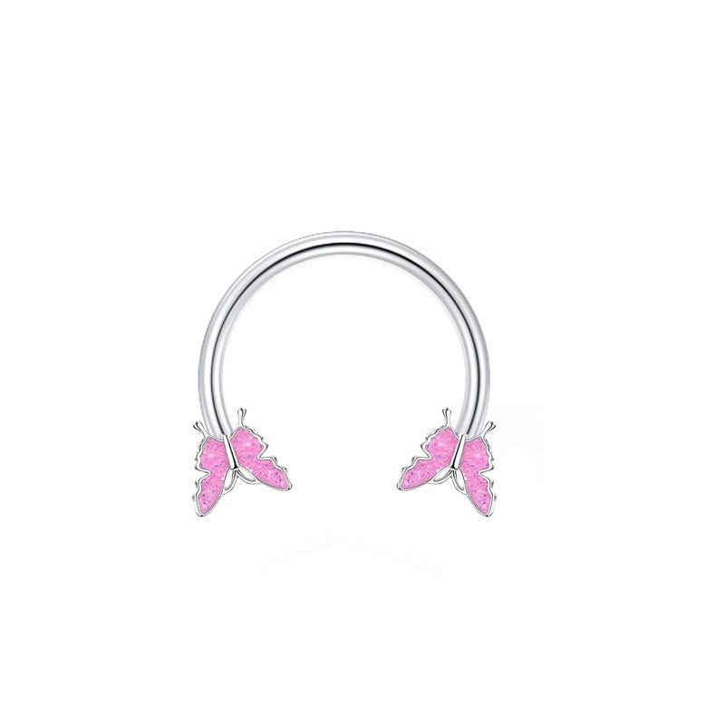 Peach Heart Horseshoe Star Ball Lip Rings