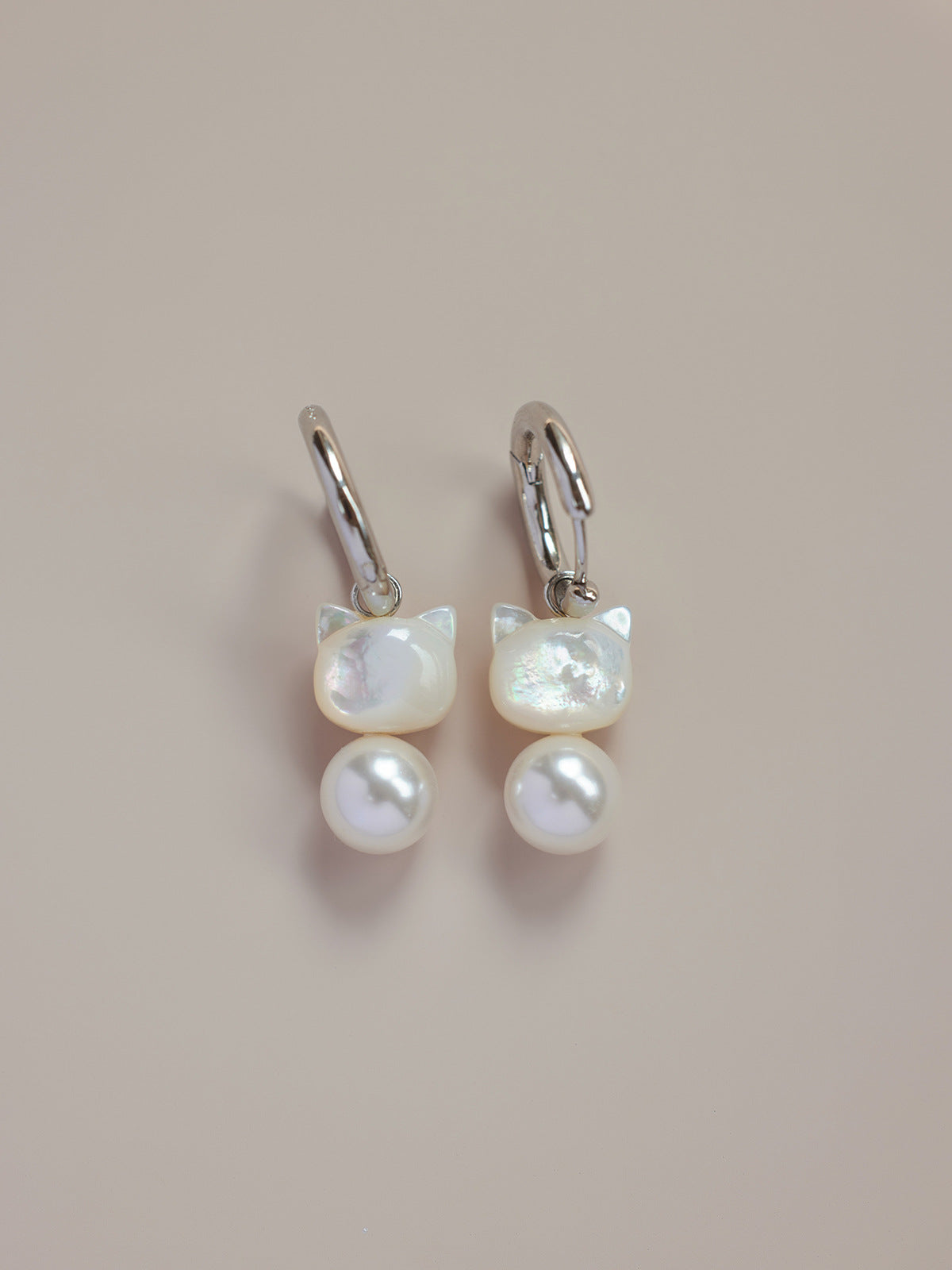 Cat Ear Clip Eardrop Niche Simple Earrings