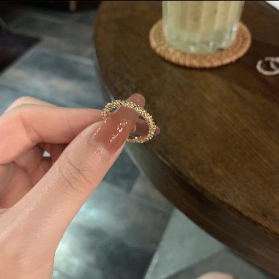 Women's Shiny Light Luxury Minority Design Refined Grace Sparkling Ring