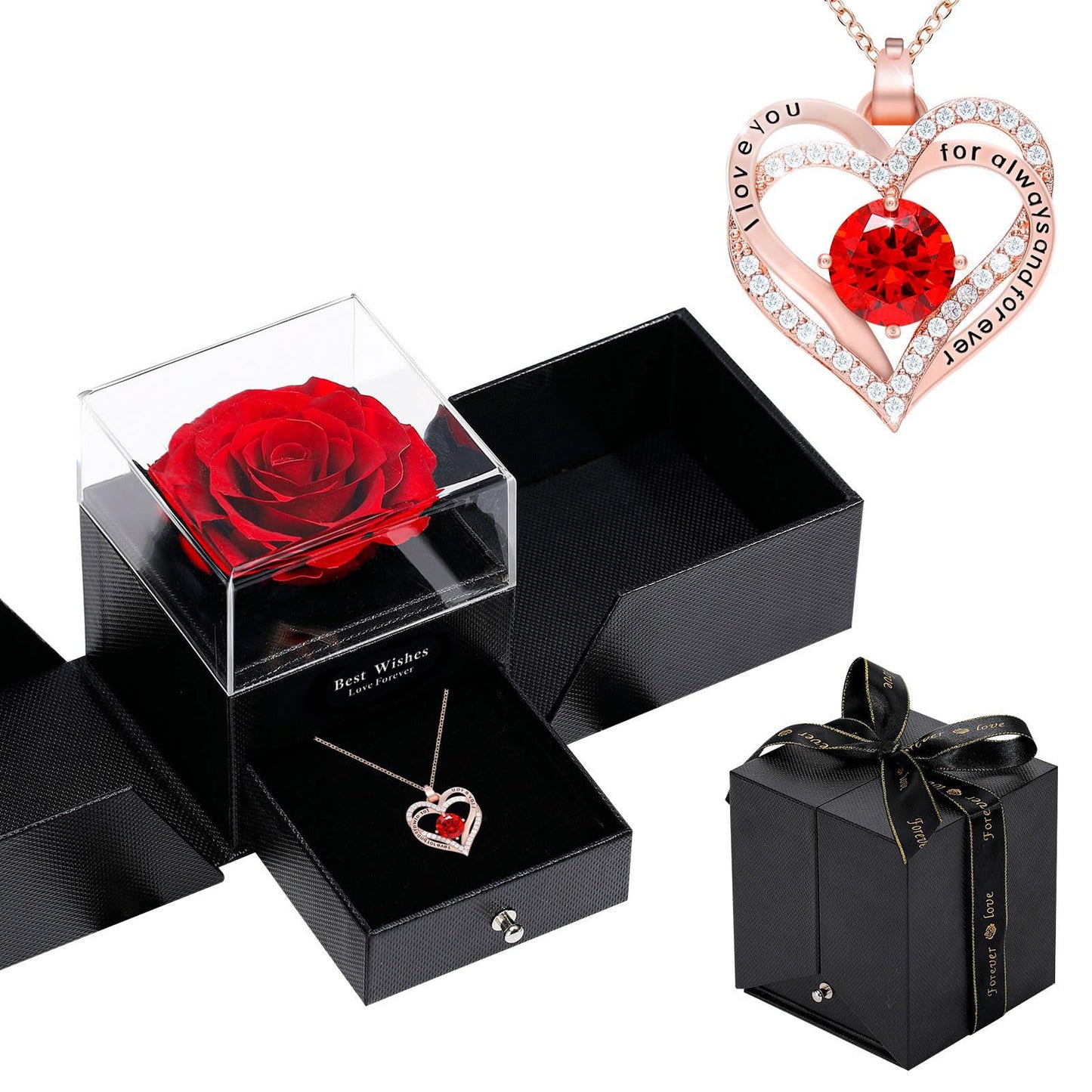 Women's Double Love Clavicle Chain Valentine's Necklaces