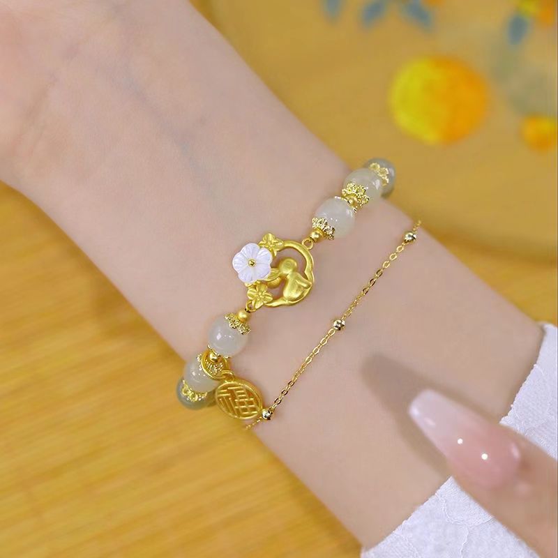 Design Ancient Style Chinese Girlfriends Couple Gift Bracelet