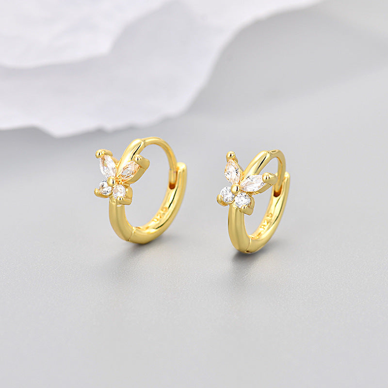 Women's Butterfly Light Luxury High-grade Elegant Small Exquisite Stud Earrings