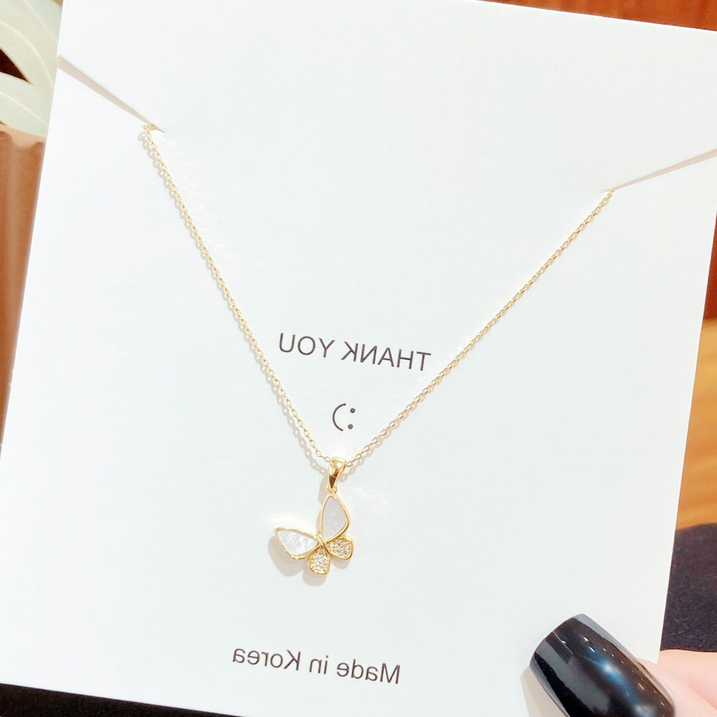 Women's Bow Fishtail Wings Clavicle Chain Super Long Color Necklaces