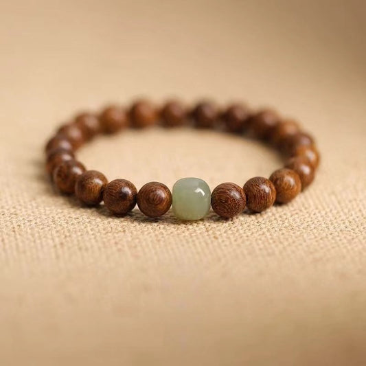 Women's & Men's Blackwood Silkwood Jade Crafts Hand Toy Bracelets