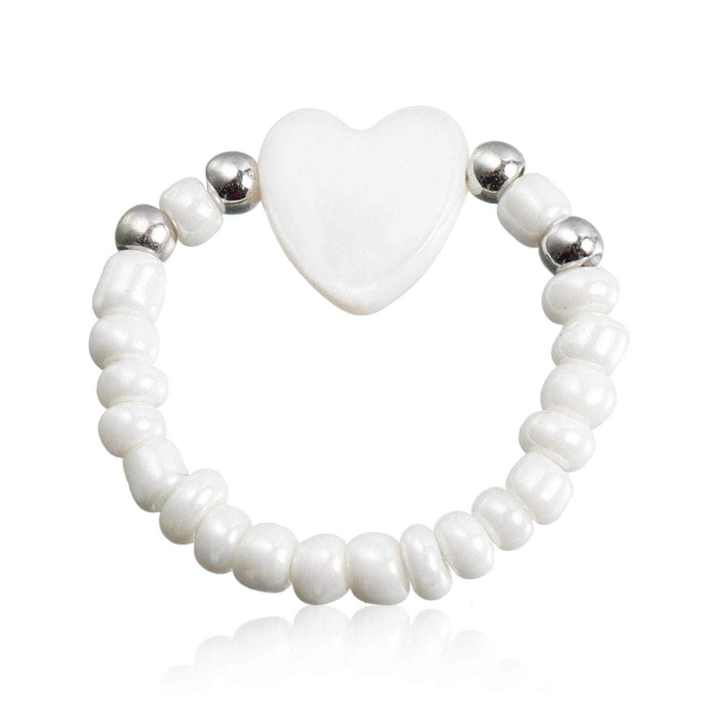 Women's Ornament Bohemian White Small Size Beads Necklaces