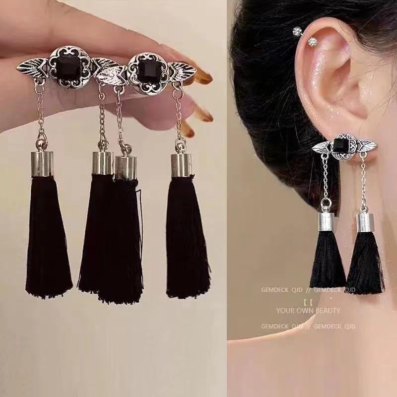 Women's Shaped National Fashion Stylish Water Drop Butterfly Earrings