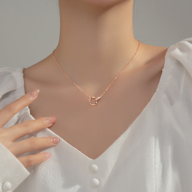 Exquisite Advanced Design Sense Light Luxury Minority Clavicle Necklaces